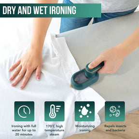 Mini 180° Rotatable Handheld Steam Iron – Foldable Travel Garment Steamer for Quick & Professional Wrinkle Removal